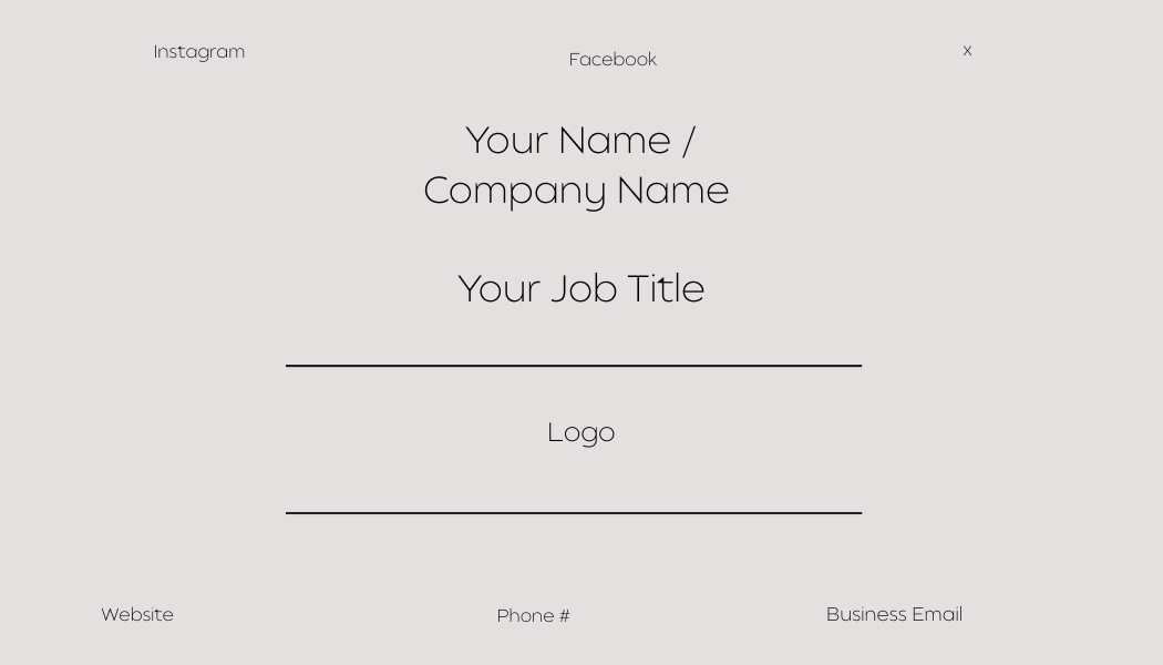 Business card aesthetically pleasing for new business owner. Branding for businesses business card template easy to use in Canva. - GlowContentCo